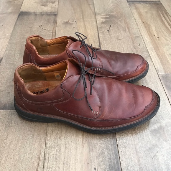 Timberland Waterproof Oxford Shoes Leather 12/12.5 - Picture 2 of 8